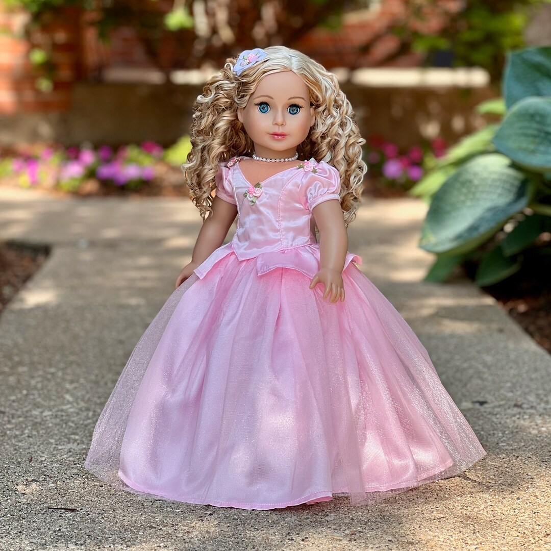 Blue Gown - Clothes Fits 18 inch Doll - Blue Gown with Silver Slippers (Doll Not Included) | MakerPlace by Michaels Blue Gown - Clothes Fits 18 inch Doll - Blue Gown with Silver Slippers (Doll Not Included) | MakerPlace by Michaels
